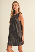 Load image into Gallery viewer, BROWN POLKA DOT MINI DRESS