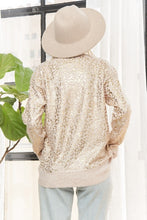 Load image into Gallery viewer, GOLD METALLIC LEOPARD SWEATER
