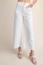 Load image into Gallery viewer, GLAM WHITE CROPPED PANT
