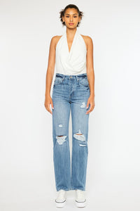 LENNY HIGH RISE STRAIGHT LEG JEANS