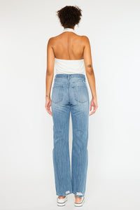 LENNY HIGH RISE STRAIGHT LEG JEANS