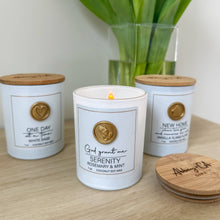 Load image into Gallery viewer, Scentspirations Candles: With God - Frankincense &amp; Vanilla Monk Fruit
