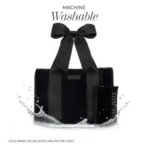 Load image into Gallery viewer, Case-Mate Midnight Black Bow Jelly Tote Bag
