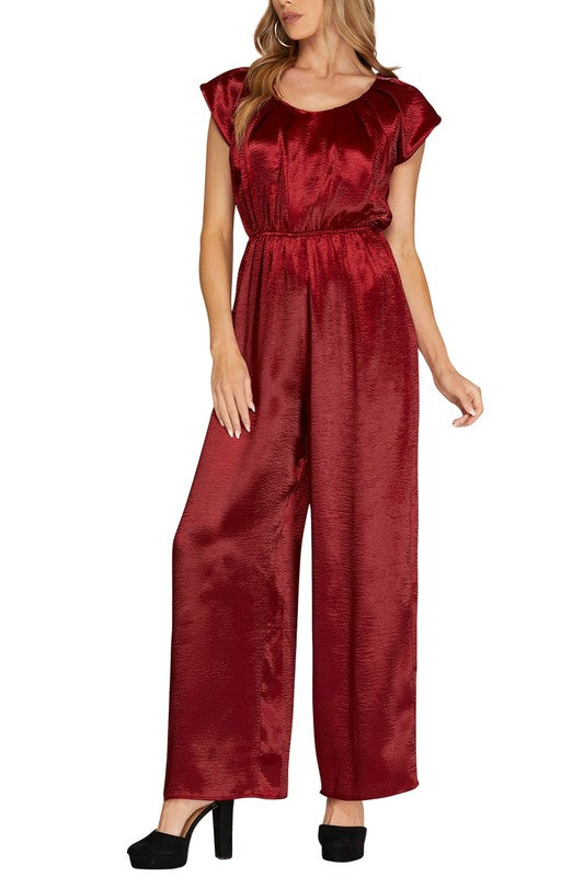 FIA PLEATED JUMPSUIT