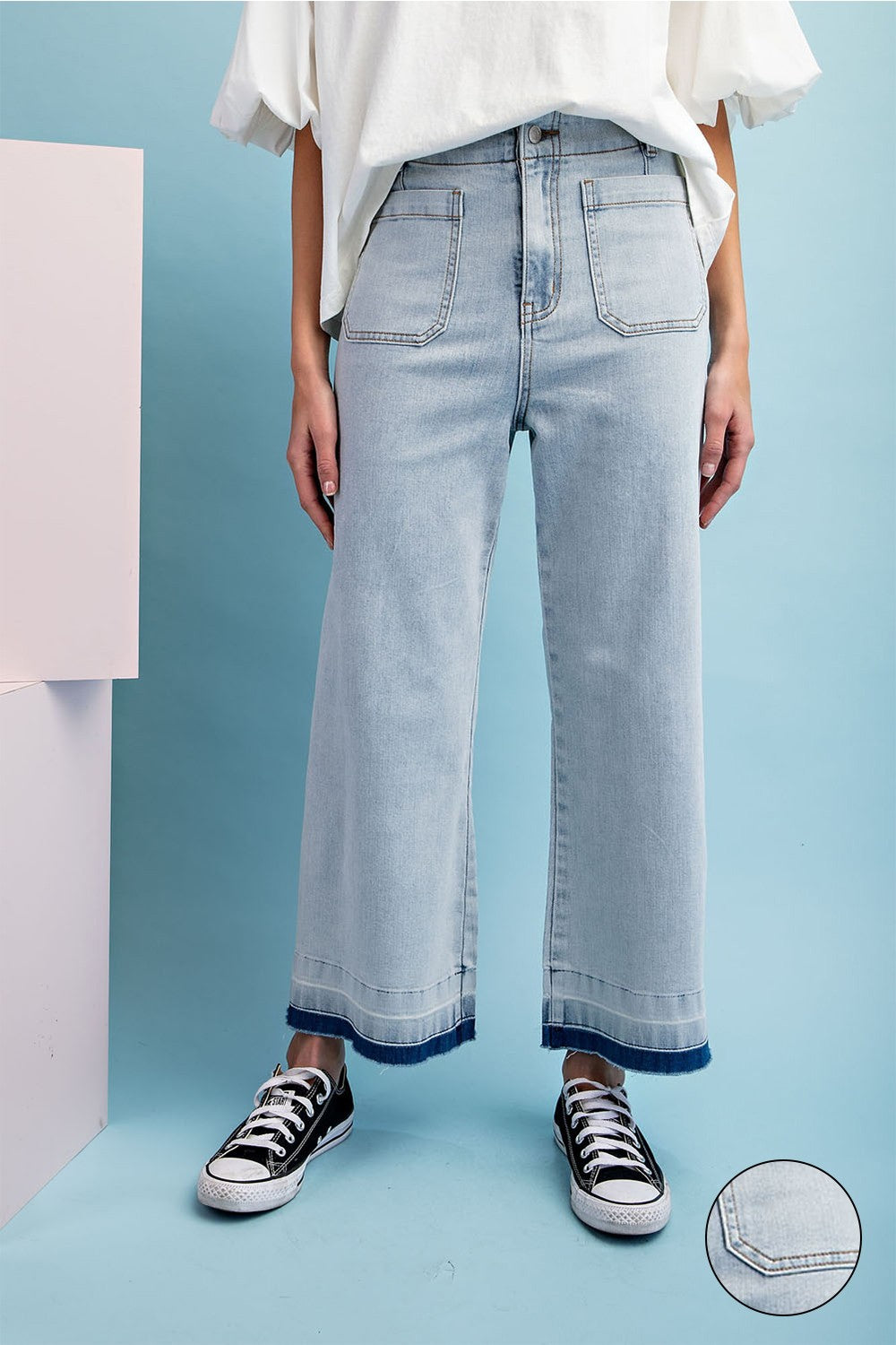SERENITY CROPPED JEANS – Bless Up Boutique & Embroidery