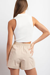 TAUPE CARGO SKORT