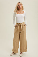 Load image into Gallery viewer, KHAKI BOW TIE TROUSER
