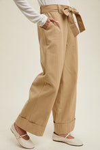 Load image into Gallery viewer, KHAKI BOW TIE TROUSER
