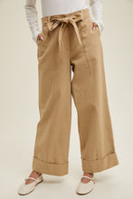 Load image into Gallery viewer, KHAKI BOW TIE TROUSER
