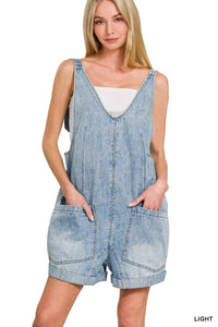 DENIM SHORT OVERALLS