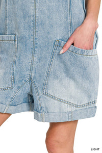 DENIM SHORT OVERALLS