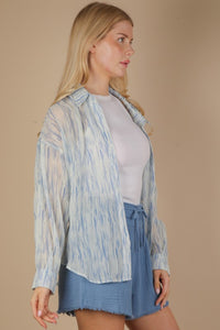 OVERSIZED PLEATED BLOUSE