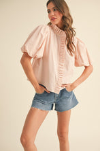 Load image into Gallery viewer, CORAL RUFFLE BLOUSE
