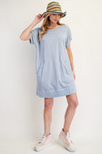Load image into Gallery viewer, MINERAL WASHED TERRY KNIT DRESS
