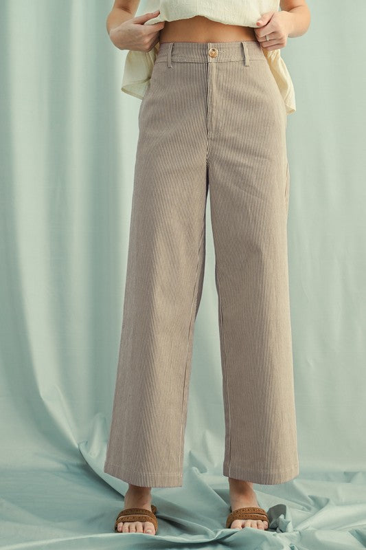 ESPRESSO STRIPE PANTS