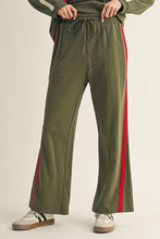 Load image into Gallery viewer, OLIVE RACING STRIPE LOUNGE SET
