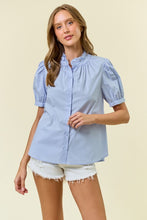 Load image into Gallery viewer, SWEET PEA BLOUSE (BLUE)
