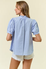 Load image into Gallery viewer, SWEET PEA BLOUSE (BLUE)
