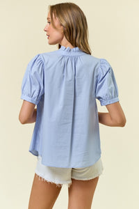 SWEET PEA BLOUSE (BLUE)