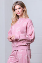 Load image into Gallery viewer, MAUVE HORSESHOE SWEATSHIRT

