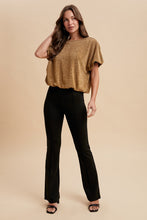 Load image into Gallery viewer, GOLD METALLIC BUBBLE TOP
