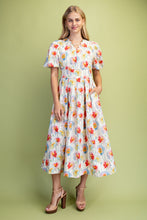 Load image into Gallery viewer, VANILLA FLORAL MIDI DRESS
