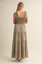 Load image into Gallery viewer, OLIVE SMOCKED BODICE DRESS
