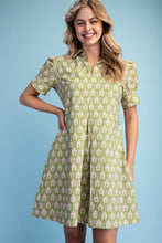 Load image into Gallery viewer, LIME MIX A-LINE MINI DRESS
