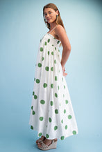 Load image into Gallery viewer, GREEN POLKA DOT MAXI DRESS
