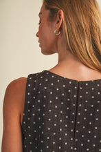 Load image into Gallery viewer, BROWN POLKA DOT MINI DRESS
