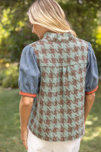 Load image into Gallery viewer, HOUNDSTOOTH TWEED TOP
