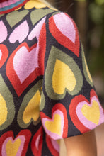 Load image into Gallery viewer, HEART PATTERN KNIT SWEATER
