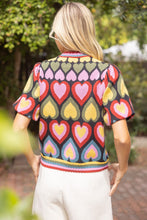 Load image into Gallery viewer, HEART PATTERN KNIT SWEATER

