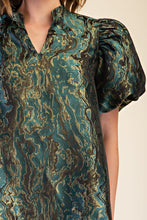 Load image into Gallery viewer, METALLIC JACQUARD MINI DRESS
