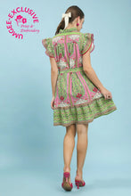 Load image into Gallery viewer, MIXED PRINT TIE DRESS
