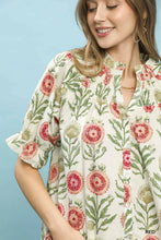 Load image into Gallery viewer, RED THISTLE SHORT SLEEVE TOP
