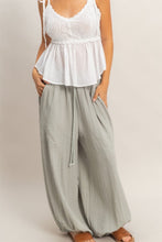 Load image into Gallery viewer, SAGE ELASTIC HEM DRAWSTRING PANT
