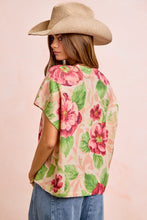 Load image into Gallery viewer, FLORAL DROP SHOULDER SWEATER
