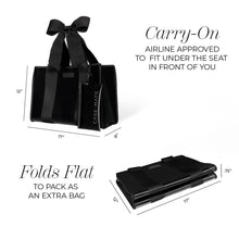 Load image into Gallery viewer, Case-Mate Midnight Black Bow Jelly Tote Bag
