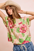 Load image into Gallery viewer, FLORAL DROP SHOULDER SWEATER
