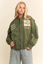 Load image into Gallery viewer, WEST COAST EMBROIDERED BOMBER JACKET
