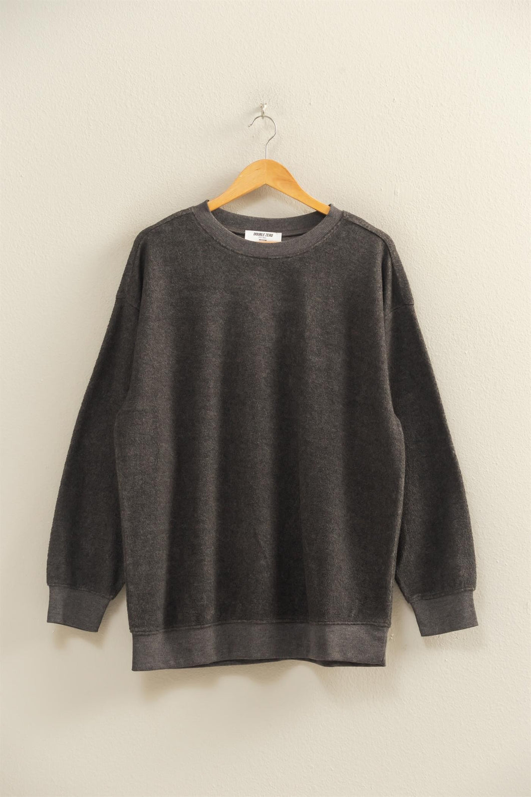 CHARCOAL INSIDE OUT SWEATSHIRT