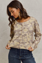 Load image into Gallery viewer, CAMOUFLAGE SWEATER CARDIGAN
