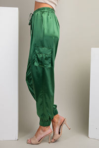 WILLA GREEN CARGO JOGGERS