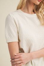 Load image into Gallery viewer, CREAM CASHUAL KNIT TOP
