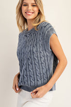 Load image into Gallery viewer, MINERAL WASHED SWEATER VEST
