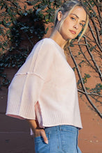 Load image into Gallery viewer, SOFT PINK OVERSIZED SWEATER
