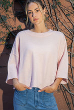 Load image into Gallery viewer, SOFT PINK OVERSIZED SWEATER
