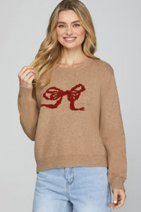 BOW TIE SWEATER (2 COLORS)