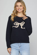 Load image into Gallery viewer, BOW TIE SWEATER (2 COLORS)
